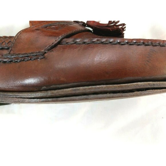  Allen Edmonds Brown Woven Tassel  Loafer 10.5 D main image 10